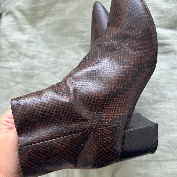 Marc Fisher Jarli Pointy Ankle Boot - Snakeskin - Picture 4 of 4